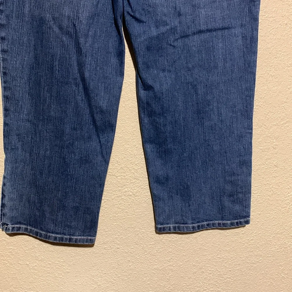 Talbots Jeans Capris Pants 10 Blue Stretch 4-Pockets Cotton Spandex - Picture 8 of 12